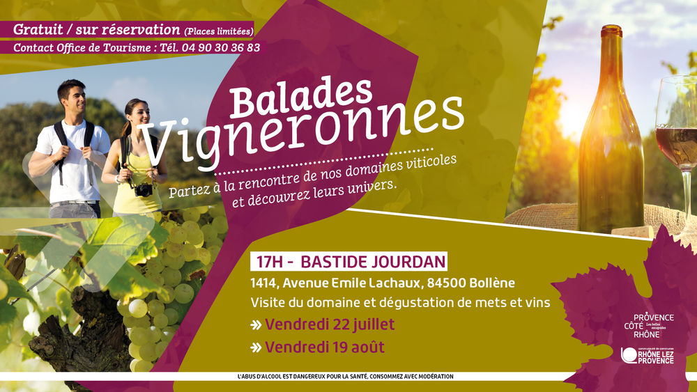 Balade vigneronne Bastide Jourdan - Bollène