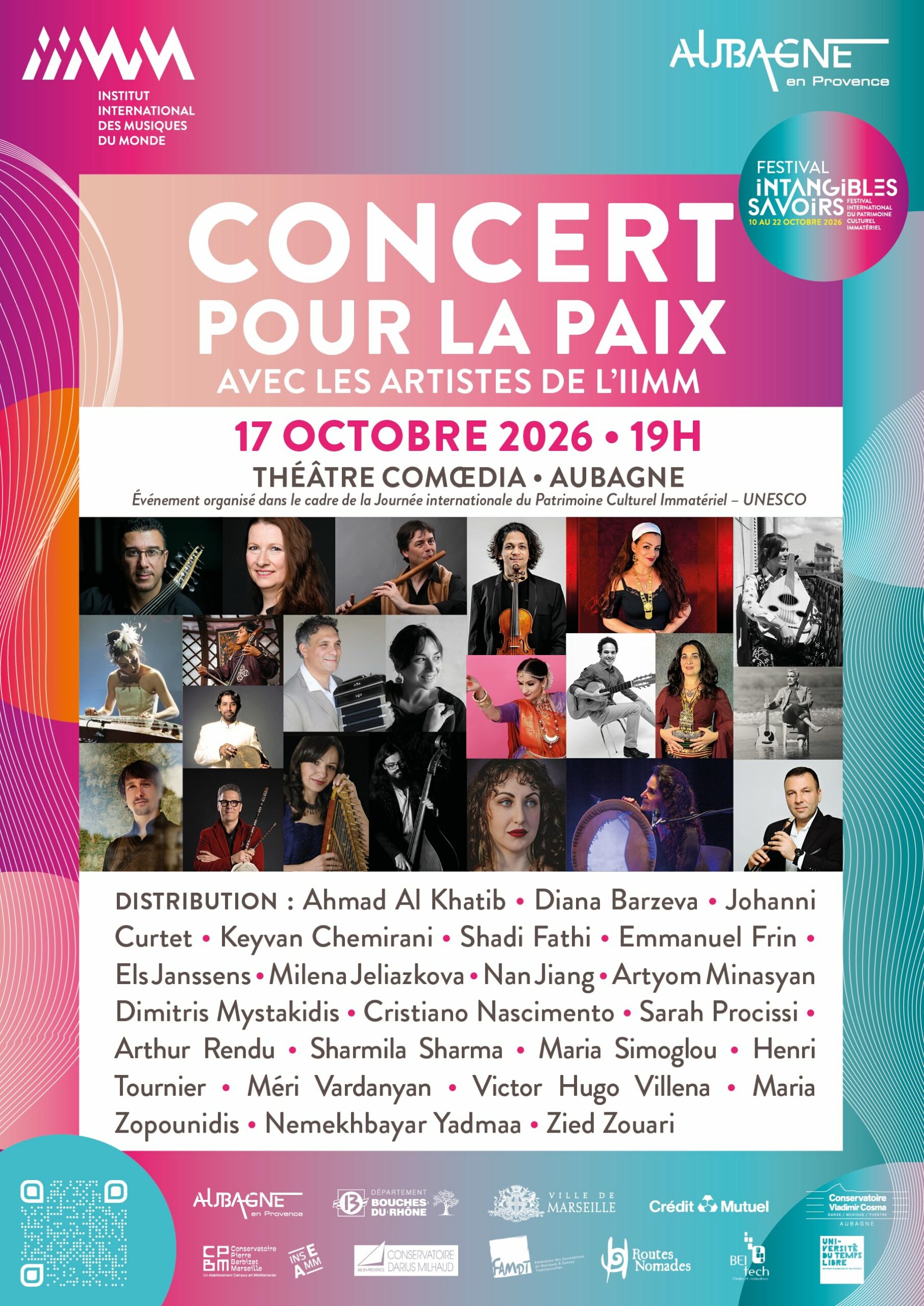 Concert pour la Paix / Concert présenté par l'Institut International des Musiques du Monde