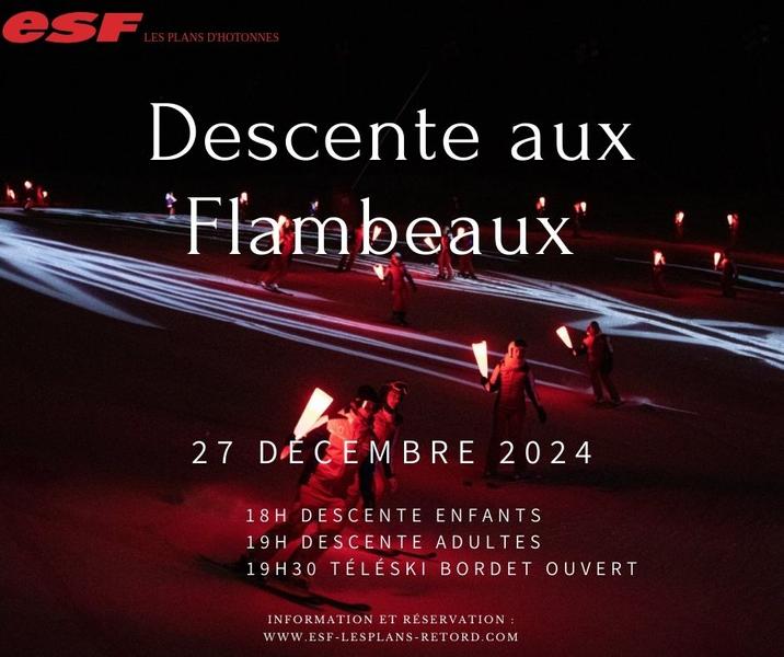 Descente aux flambeaux aux Plans d'Hotonnes_Haut Valromey