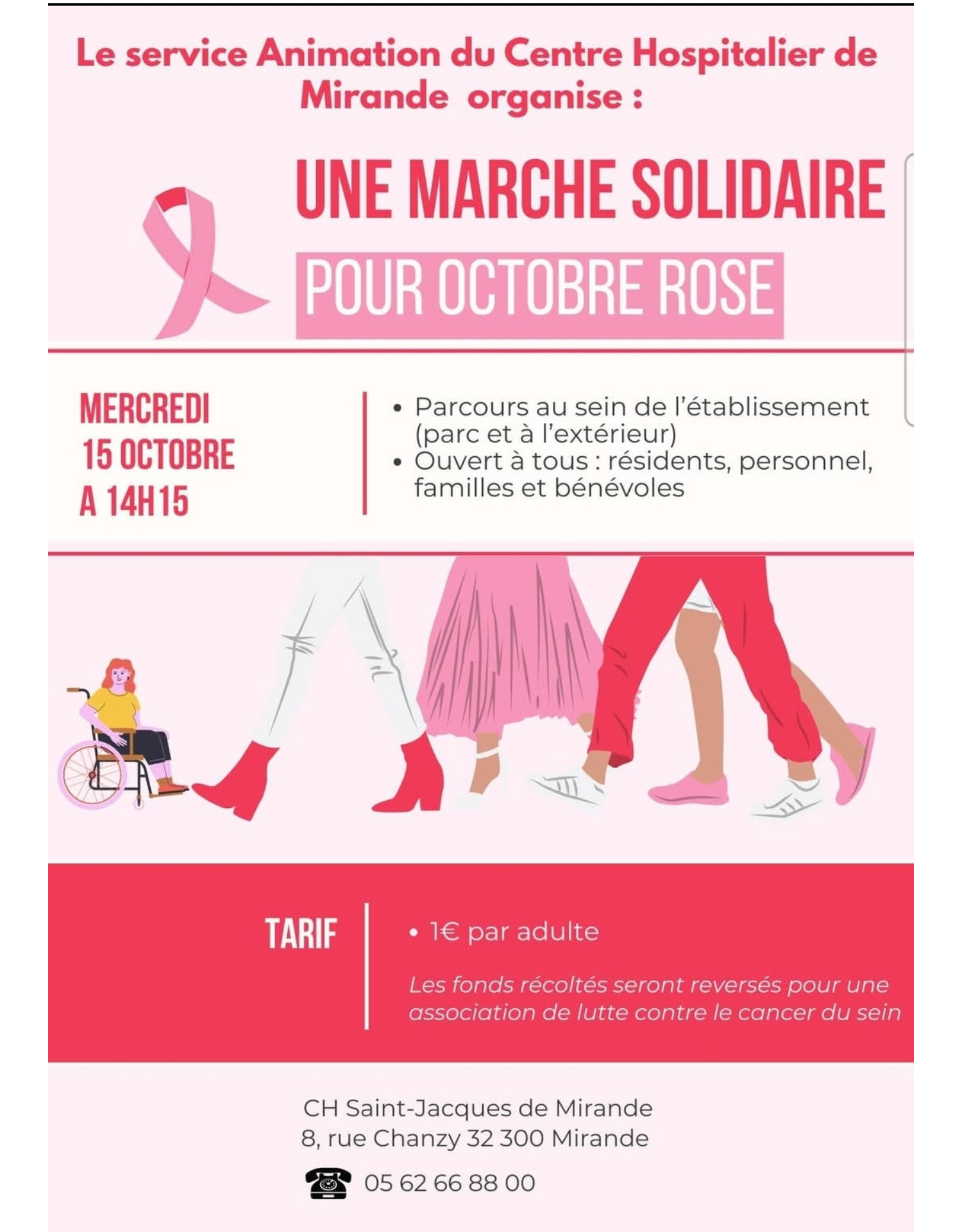 Une marche solidaire pour Octobre rose