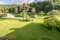 Vue jardin depuis patio