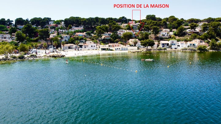 Maison provençale bord de plage
