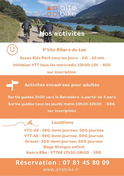 Location de Vélo / VTT électriques au Lac de Monteynard_Treffort