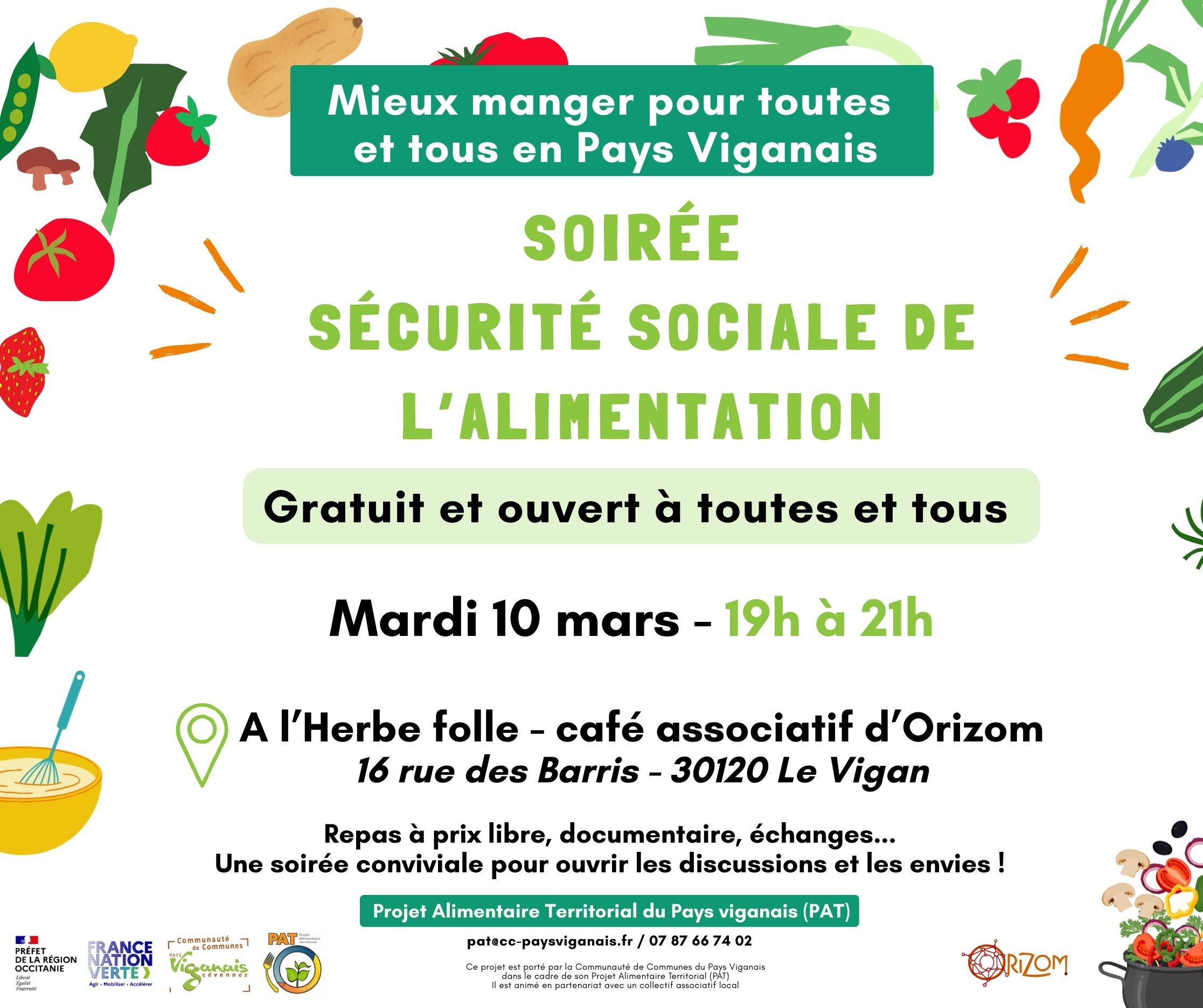 PAT- Soirée d’échanges : la Sécurité Sociale de l’Alimentation_Le Vigan
