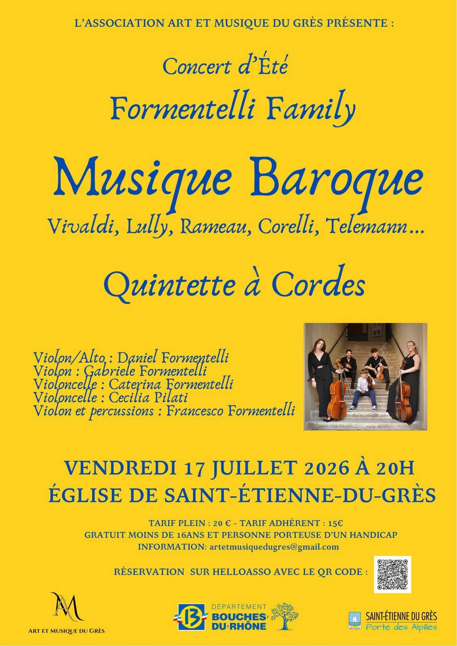 Concert de Musique Baroque à l'Eglise de St. Etienne du Grès