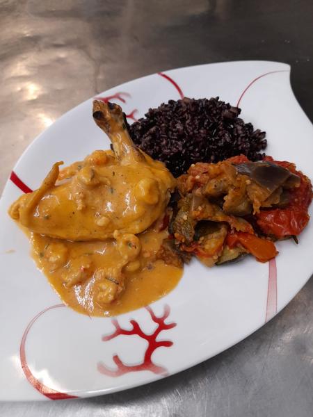 Suprême de volaille aux ecrevisses