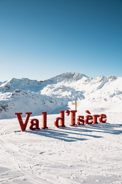 Lettres Val d'Isère au sommet de Grand-Pré