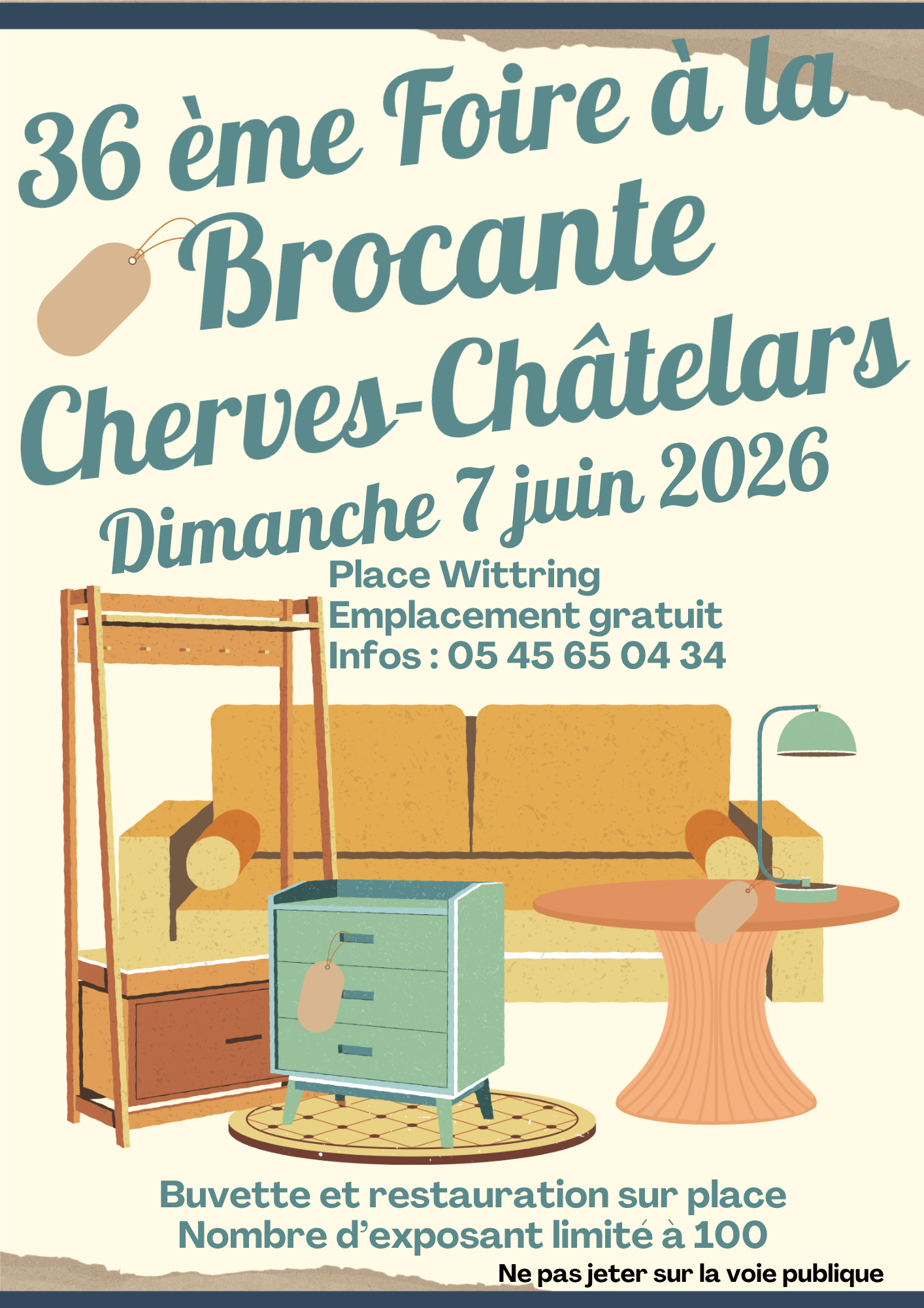 36 ème Foire à la Brocante Cherves-Châtelars