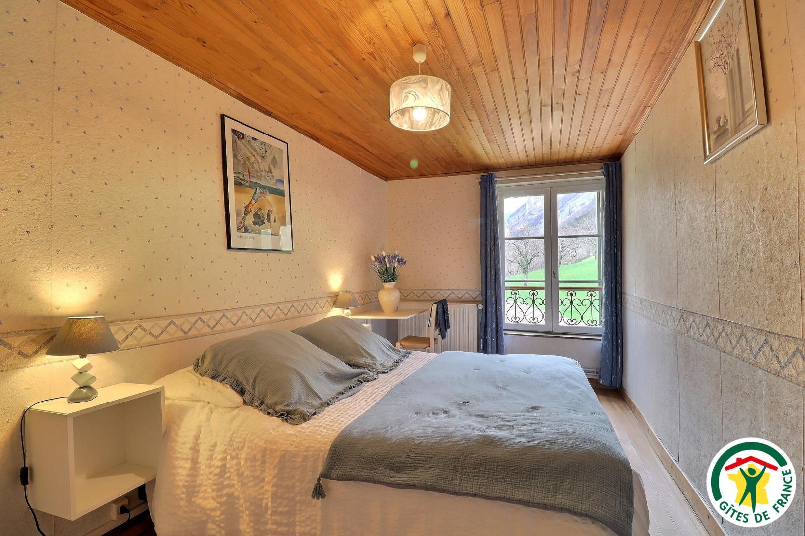 Etage : Chambre 1 avec un lit double (1x160)