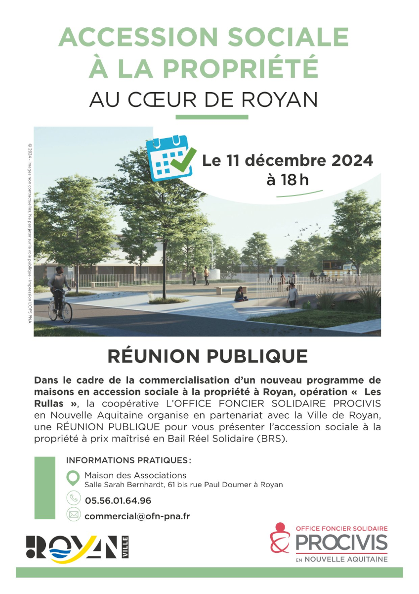Réunion publique - Accession sociale à la propriété au coeur de Royan