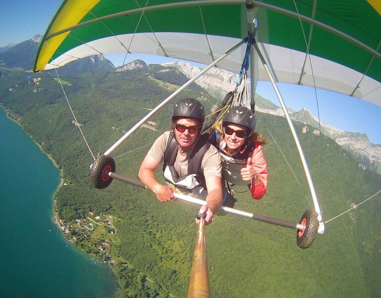 vol deltaplane biplace découverte Doussard