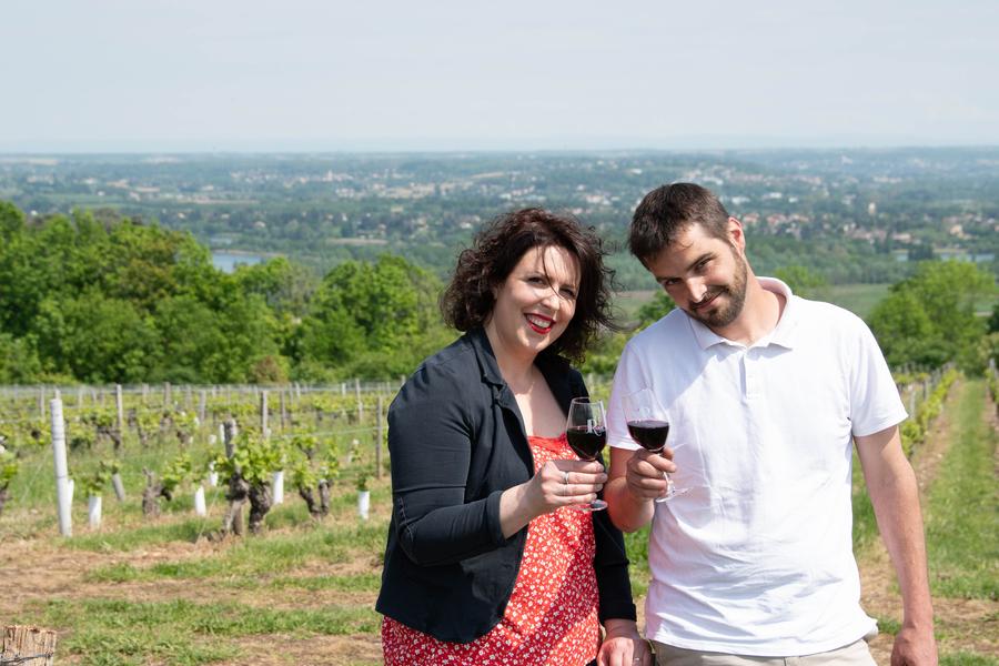 marine et Alex vignes