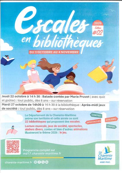 Escales en bibliothèques - Balade contée par Marie Pruvot