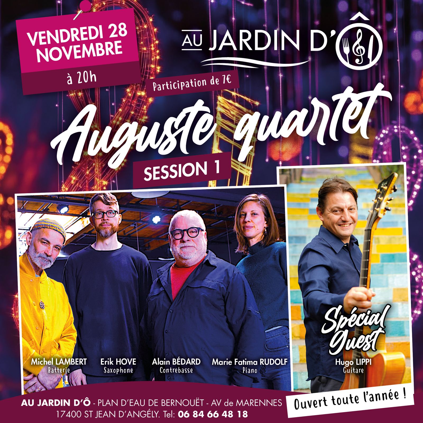 Auguste Quartet avec Hugo Lippi