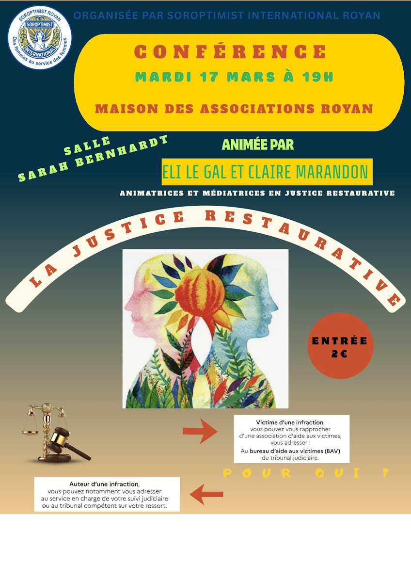 Conférence - La justice restaurative
