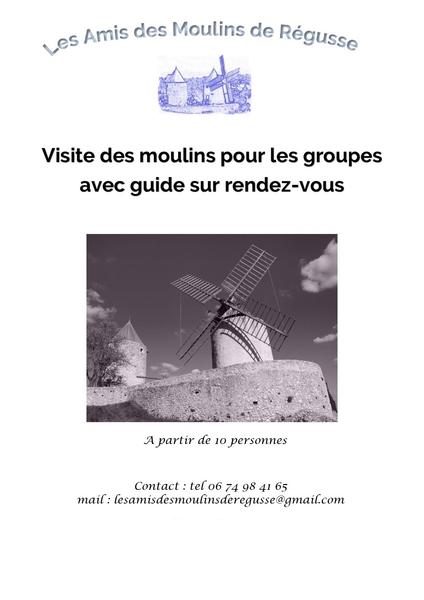 Visites commentées du Moulins pour les groupes