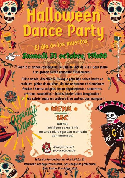 Halloween Dance Party "El Dia de los Muertos"