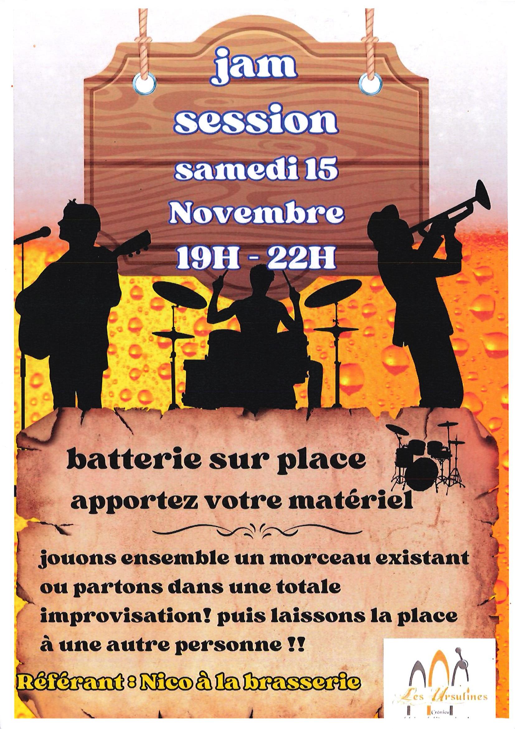 Concert des Ursulines : Jam session_Crémieu-Balcons du Dauphiné