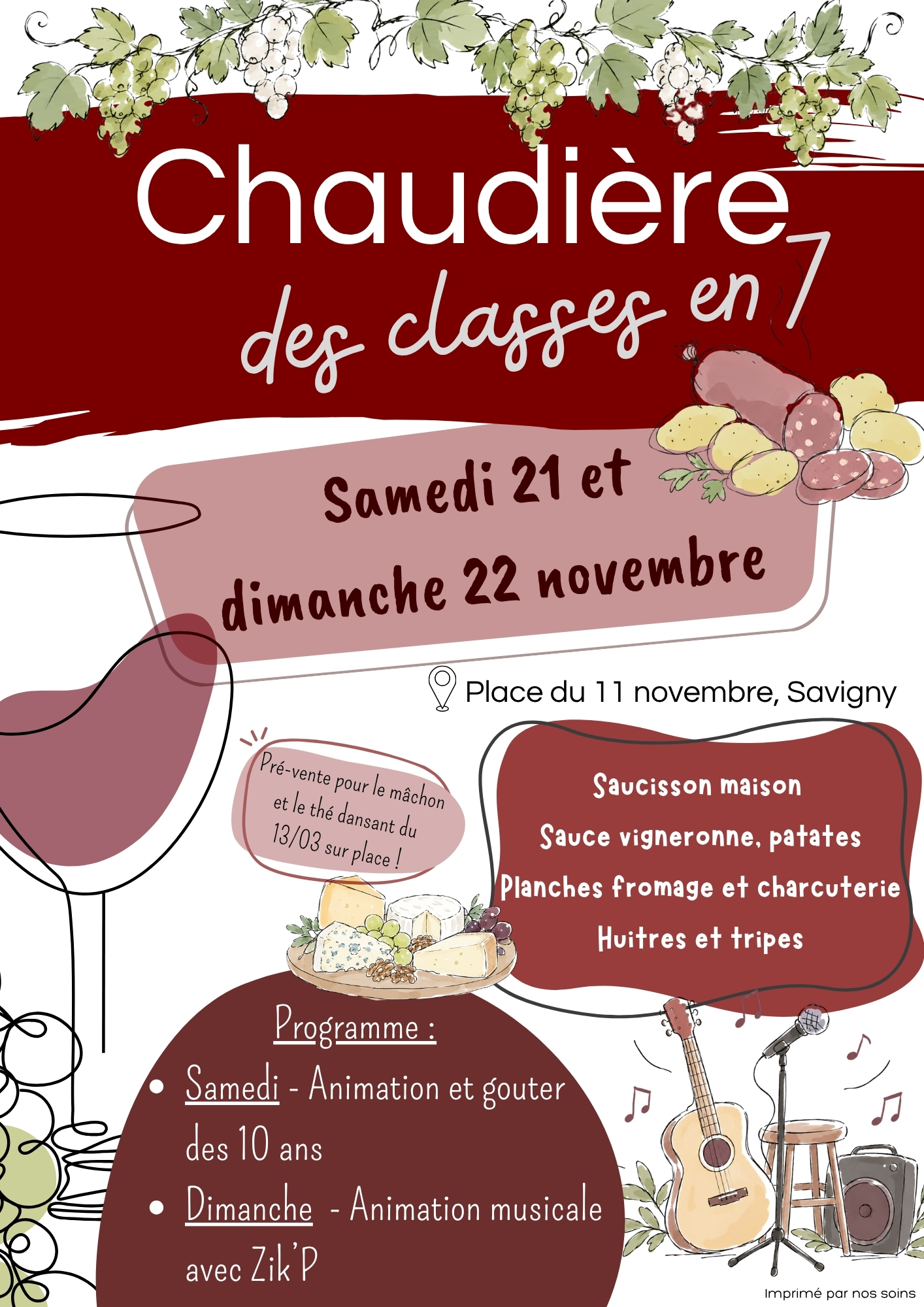 Affiche de la chaudière