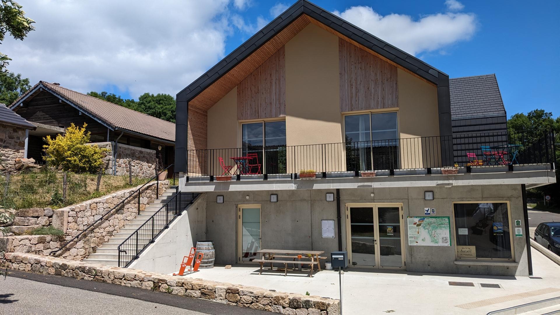 Le nouveau bâtiment d'accueil