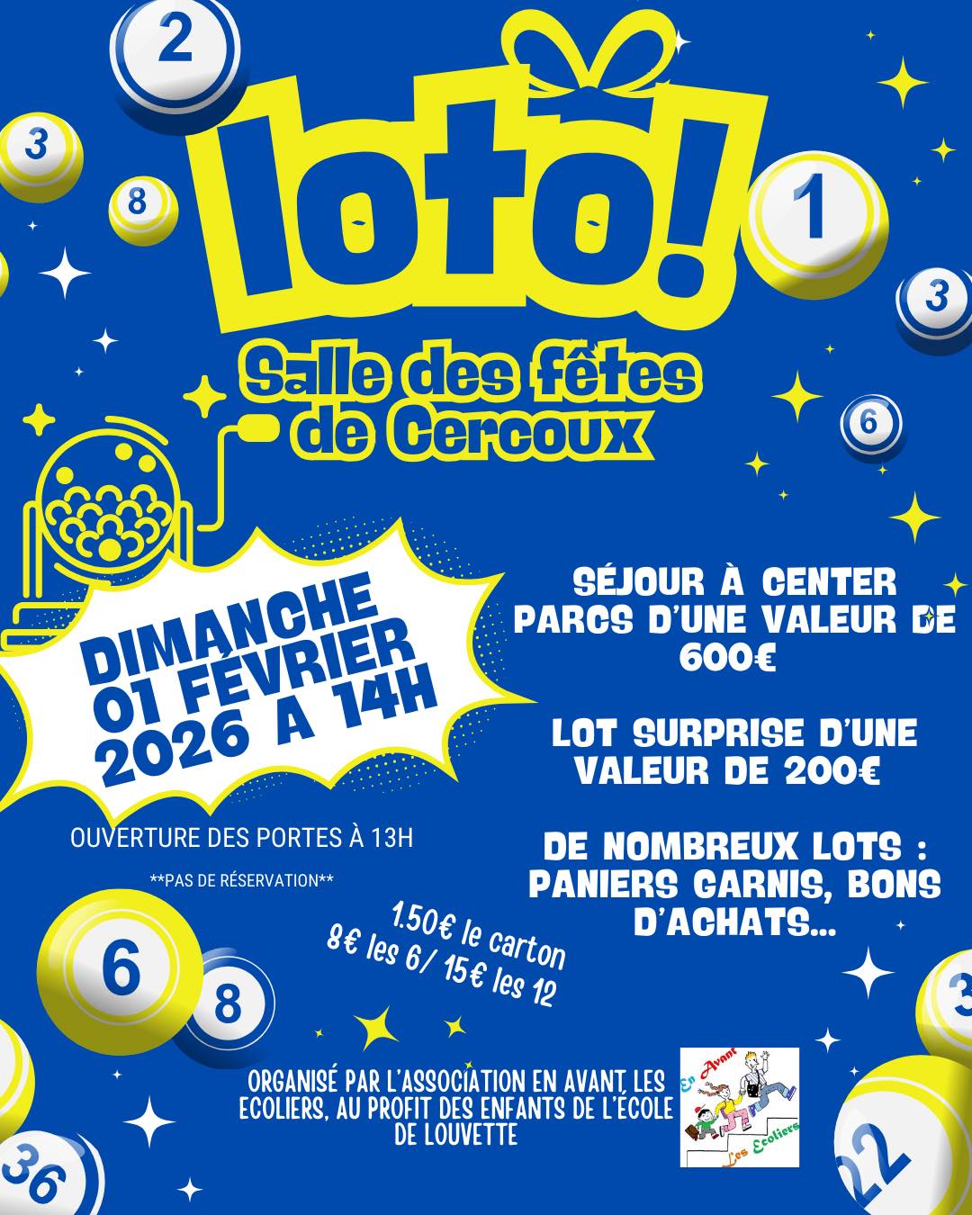 Loto de l'école de CERCOUX