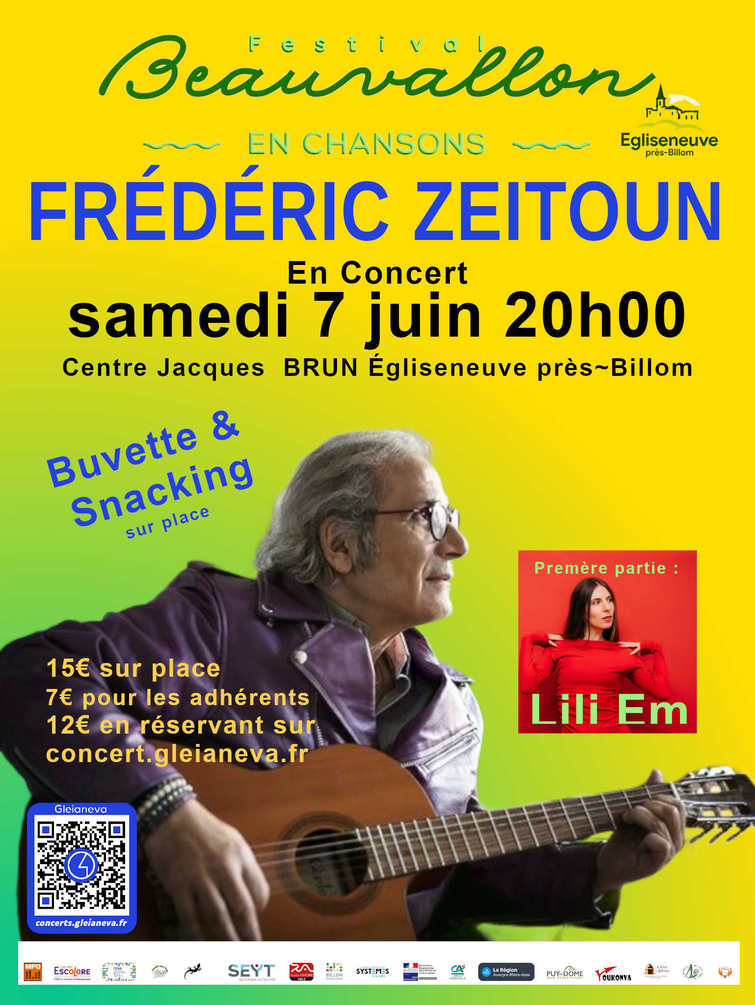 Concert - Frédéric Zeitoun et 1ère partie de Lili Em
