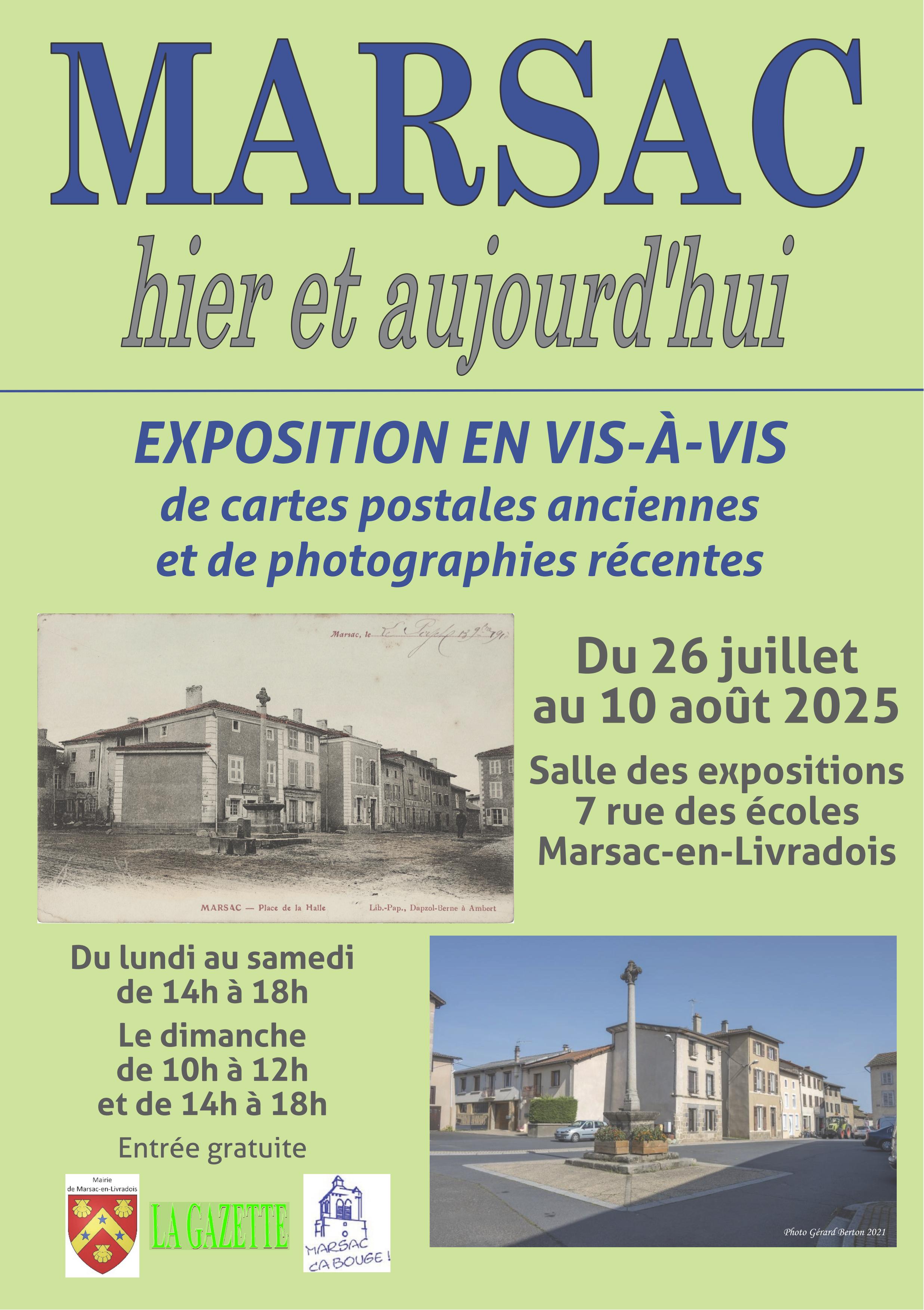 Exposition « Marsac, hier et aujourd’hui » // Marsac-en-Livradois