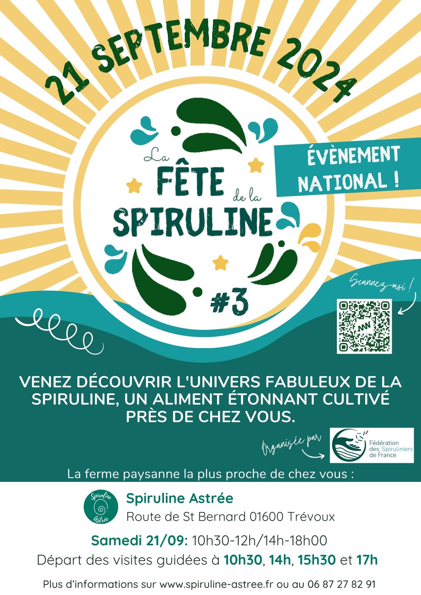 Affiche Fête de la Spiruline 2024