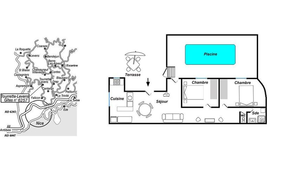 Gîte Bellevue-Le plan-Tourrette-Levens-Gîtes de France des Alpes-Maritimes