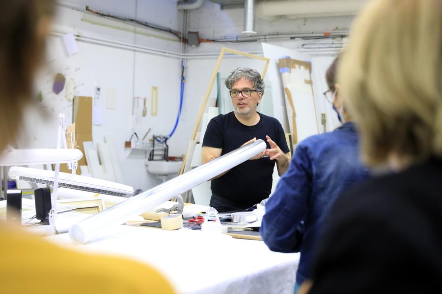 Visite des coulisses du MAMC+, 2022.