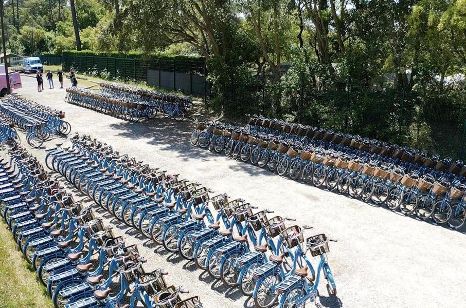 Une flotte de vélos