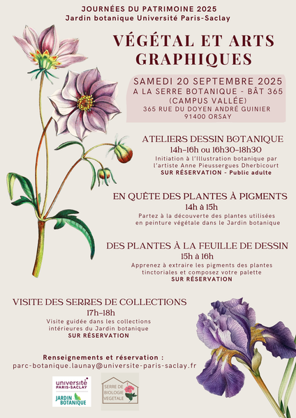 Végétal et Arts graphiques - Jardin botanique Université Paris-Saclay