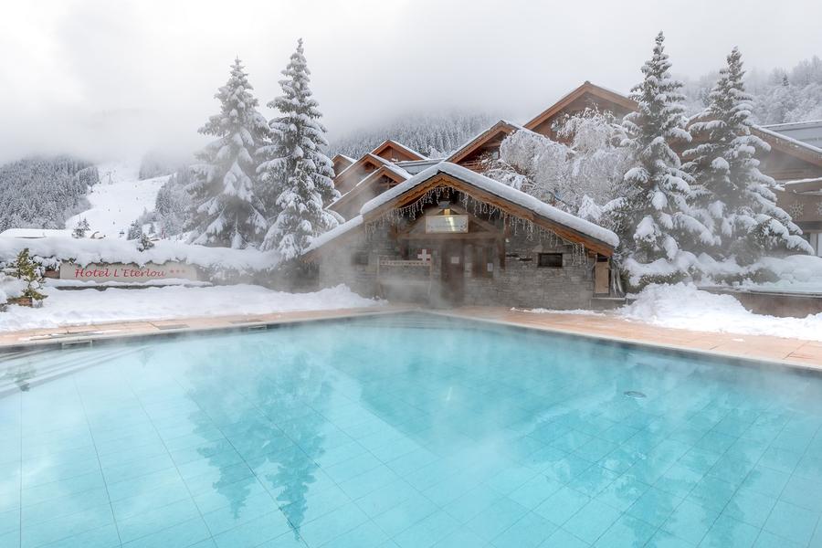 Piscine Hiver - Chalet sauna hammam