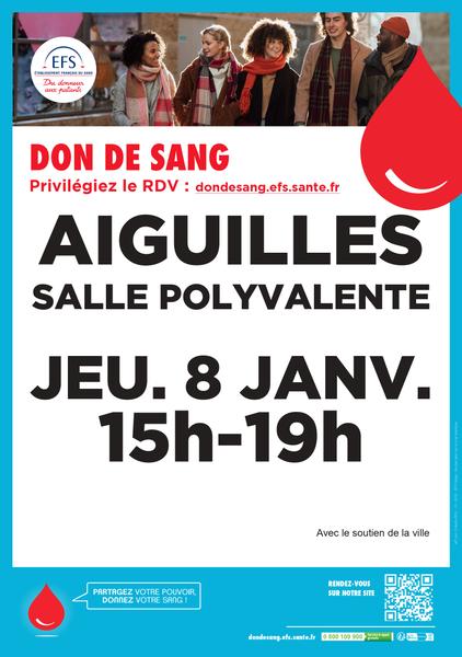 Don du sang Aiguilles