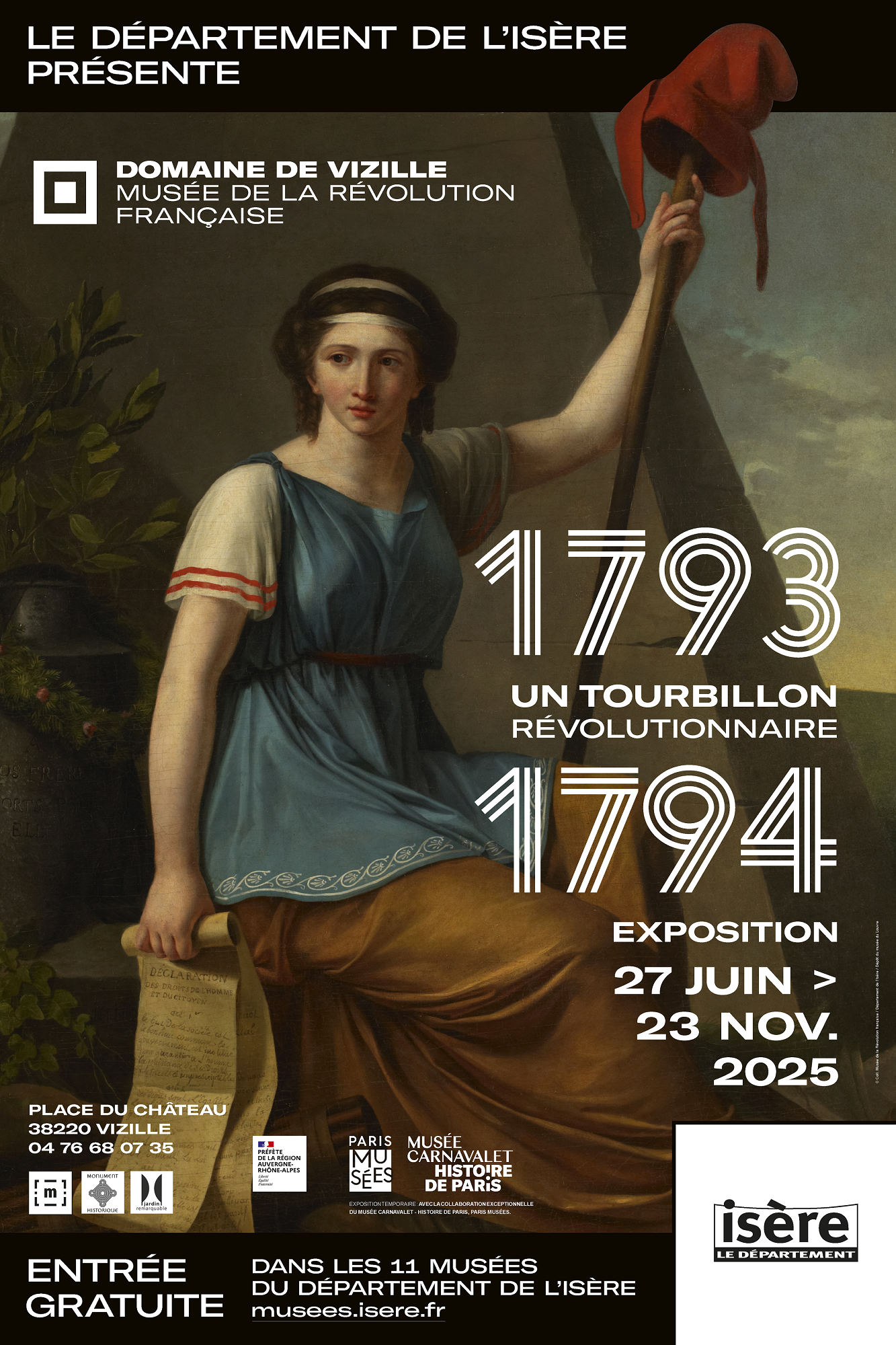 Visite guidée gratuite de l'exposition "1793-1794. Un tourbillon révolutionnair…