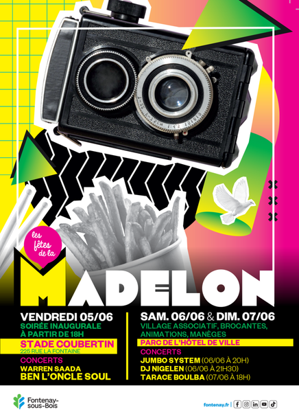 Affiche des Fêtes de la Madelon 2026 à Fontenay 