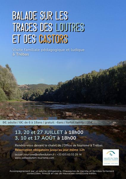 Balade sur les traces des loutres et castors