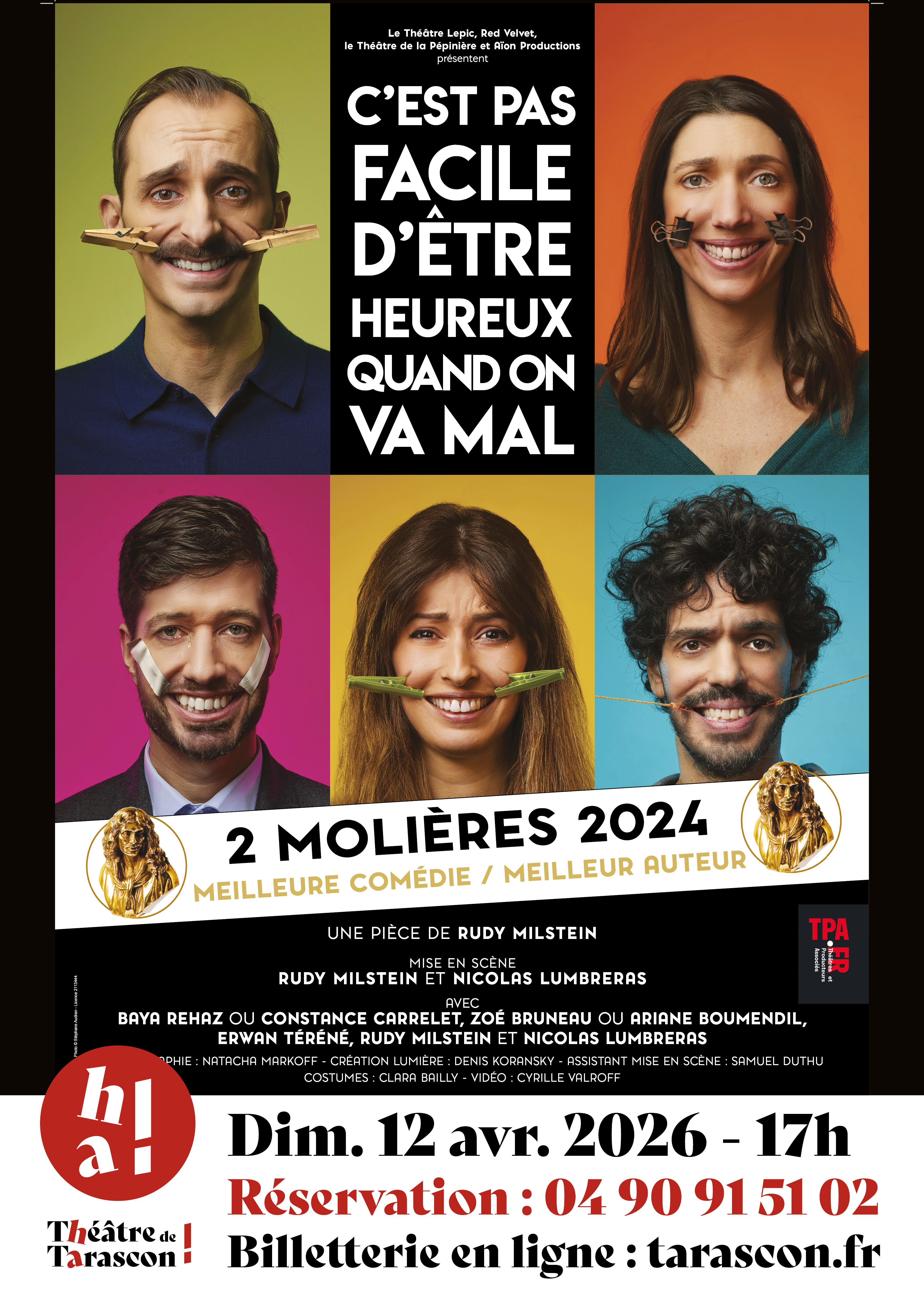 Au Théâtre "C'est pas facile d'être heureux quand on va mal