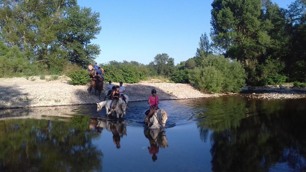 balade à la rivière le chassezac