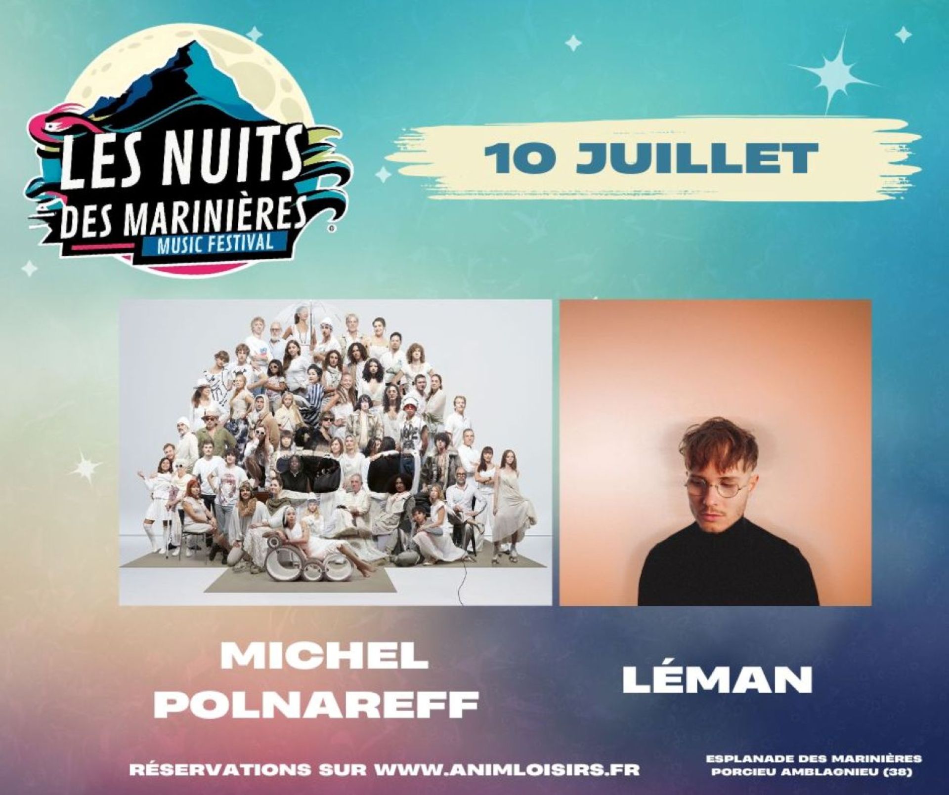 Festival "Les Nuits des Marinières" : Michel Polnareff et Léman_Porcieu-Amblagn…