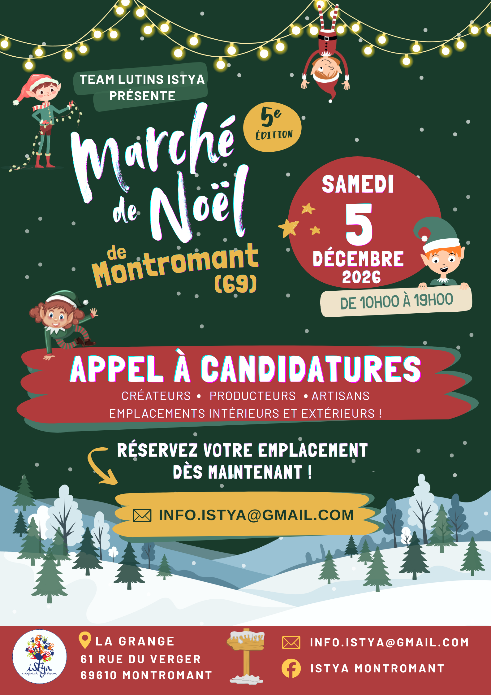 Marché de Noël 2026 - Appel à candidatures
