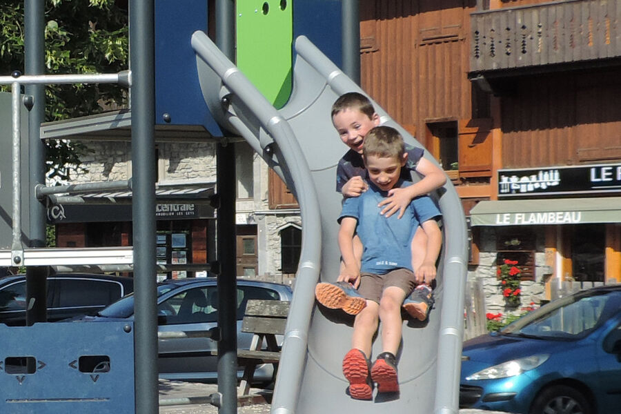 Playground in the town center