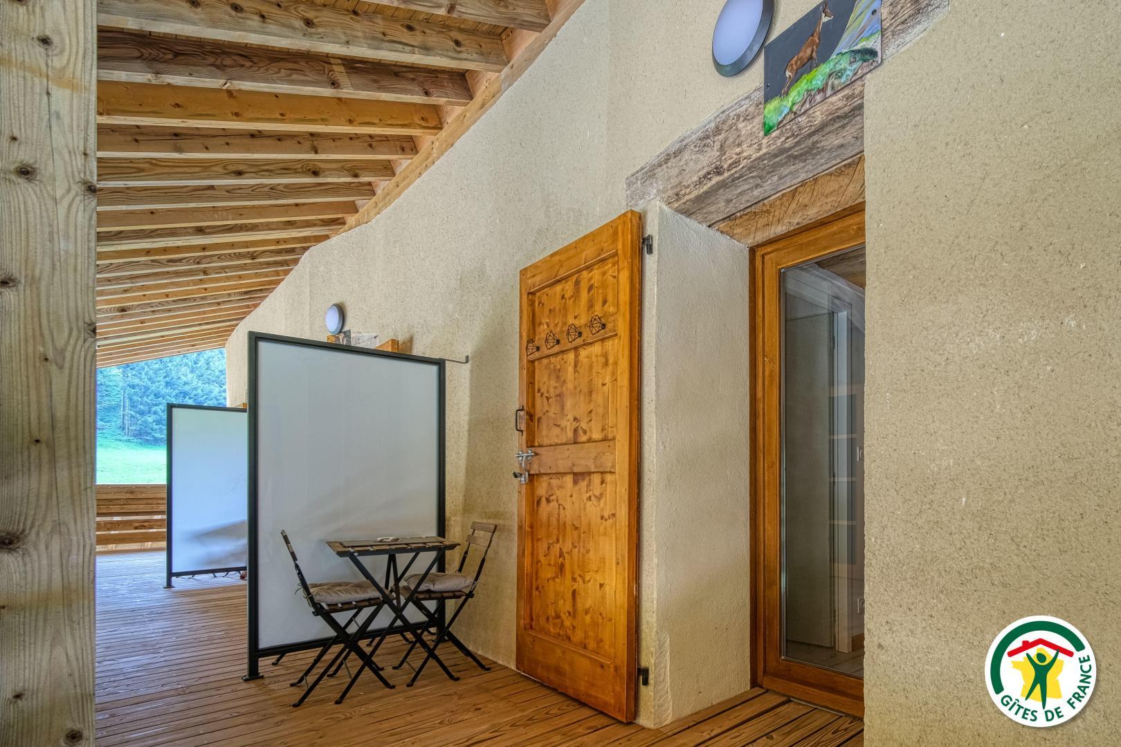 L'entrée du gîte