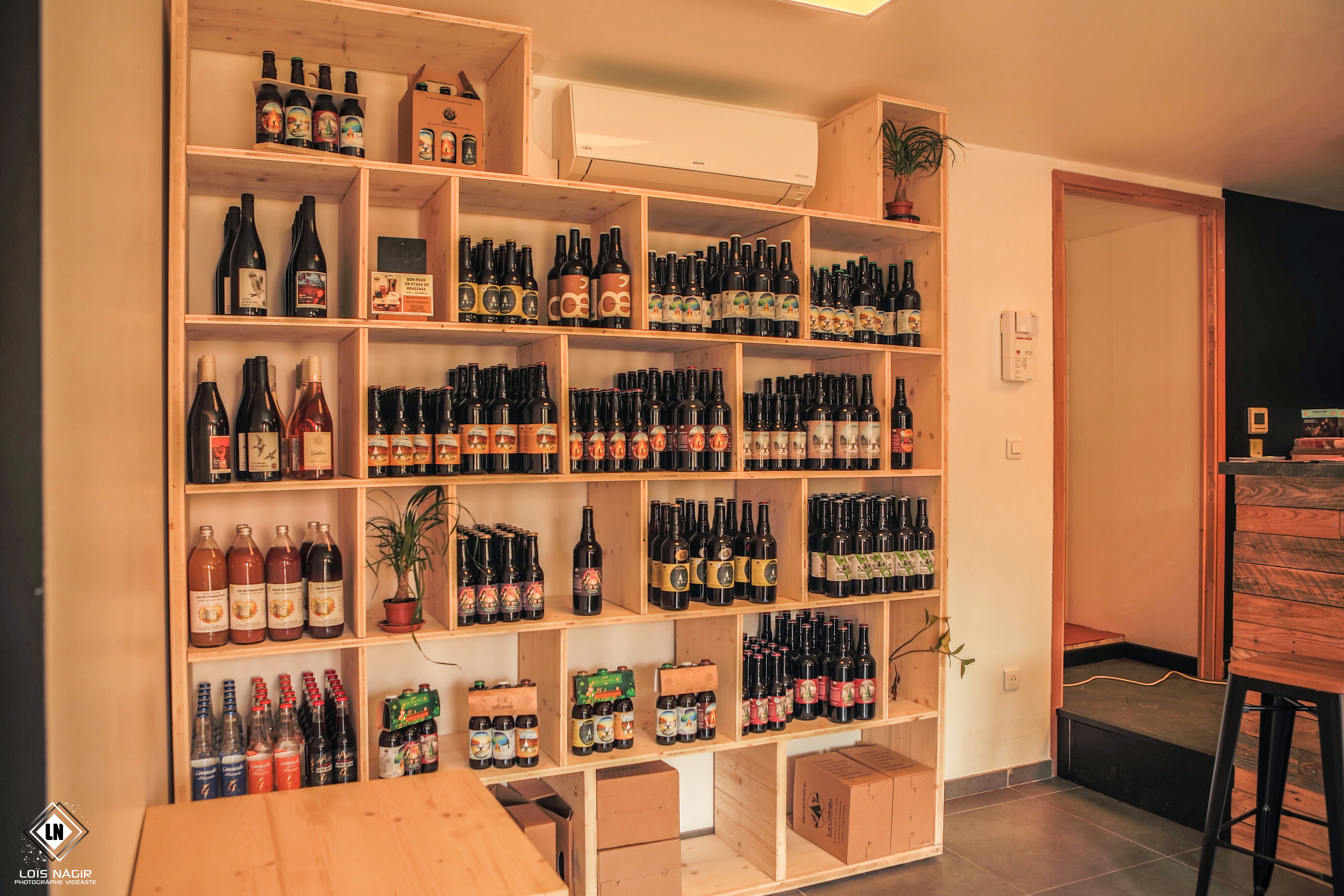 Vue générale boutique_ Microbrasserie La Chénou