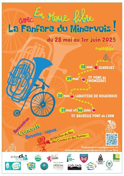 En roue libre avec La Fanfare du Minervois ! 