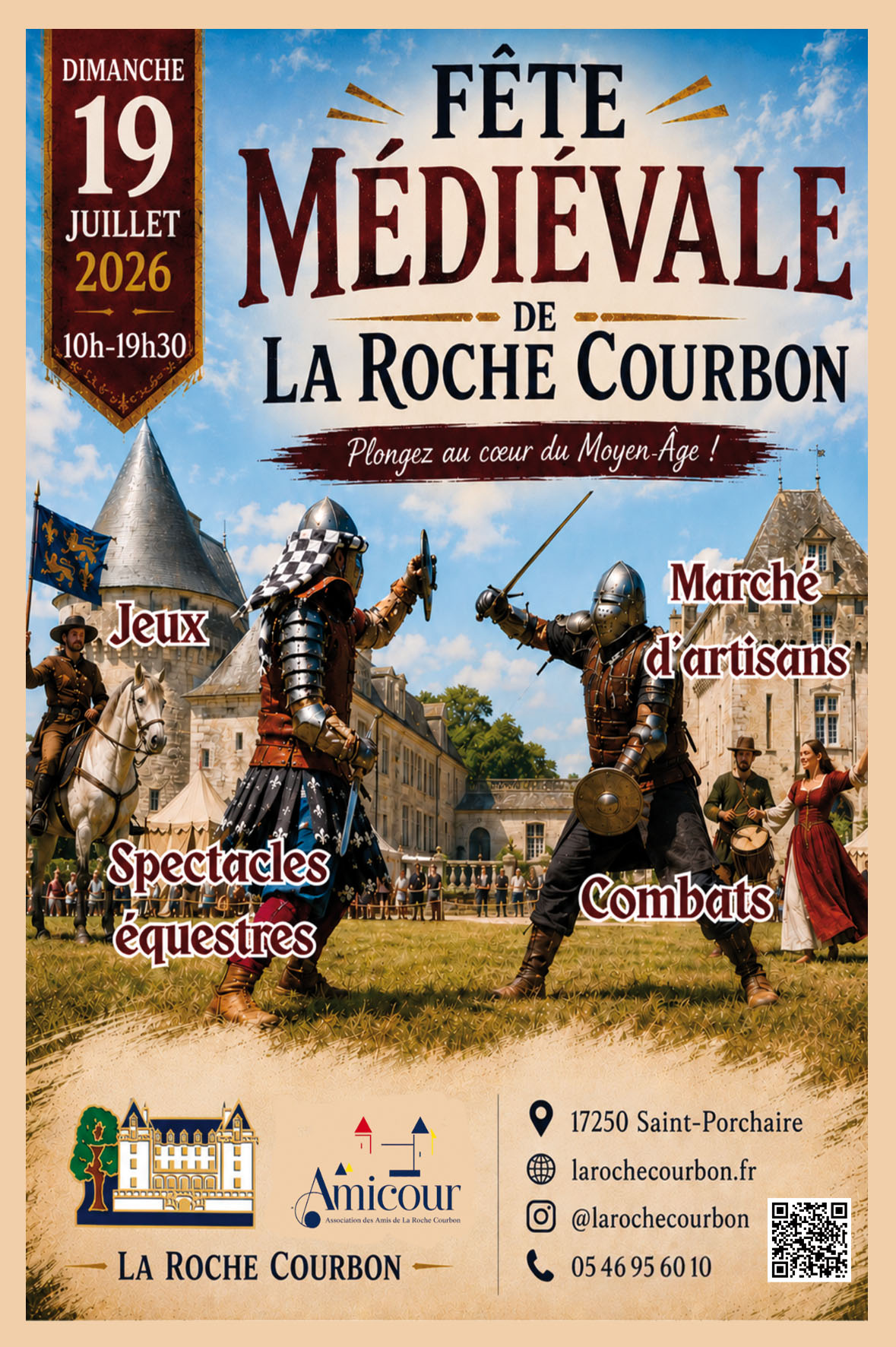 Fête médiévale au château de la Roche Courbon