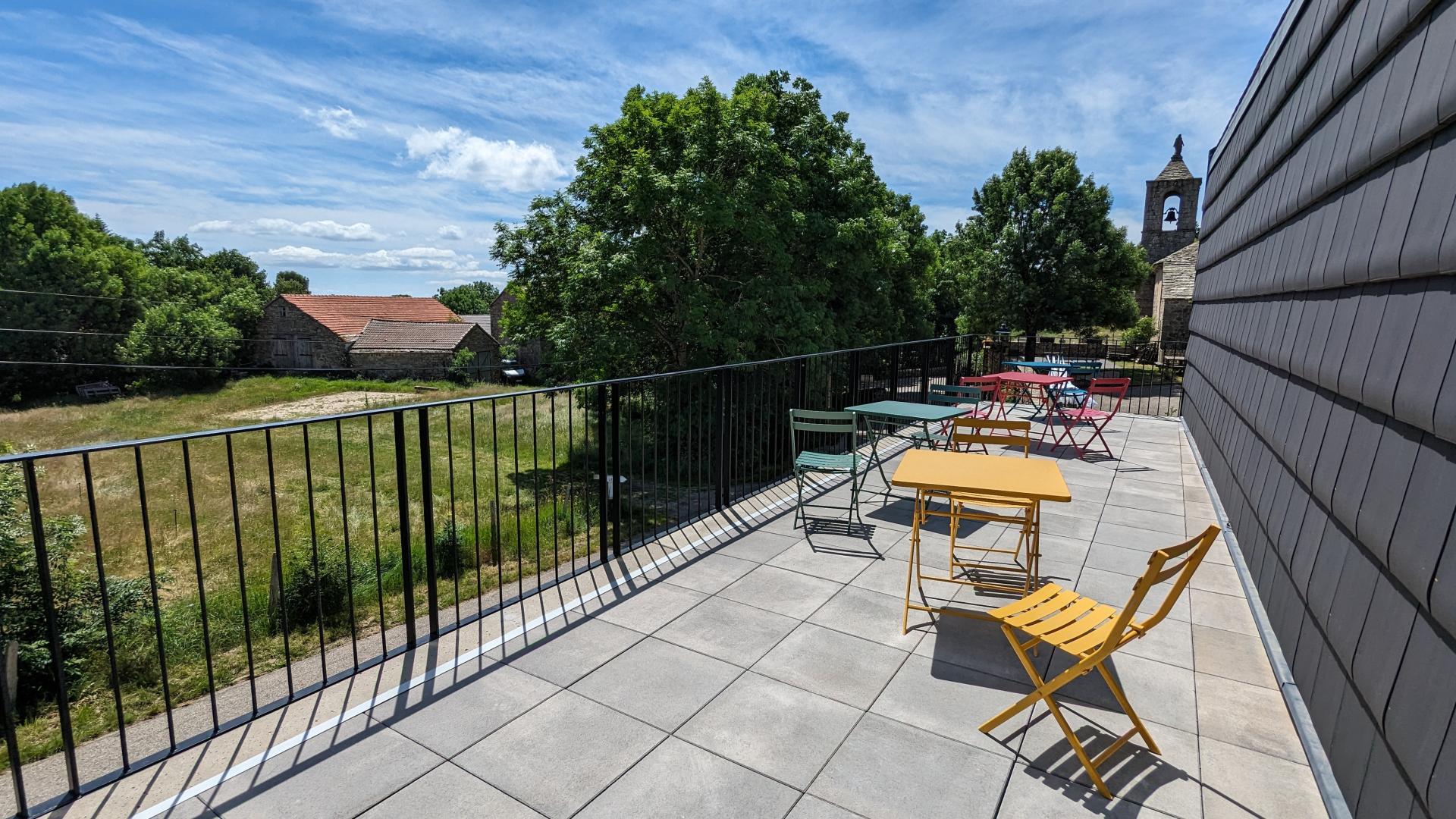La terrasse du nouveau gîte