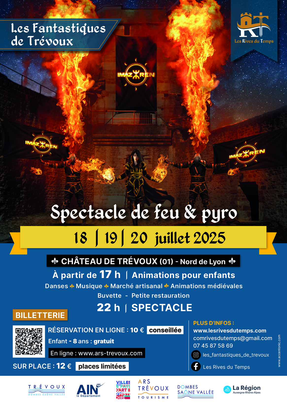 Les Fantastiques de Trévoux : Spectacle de feu & pyro_Trévoux