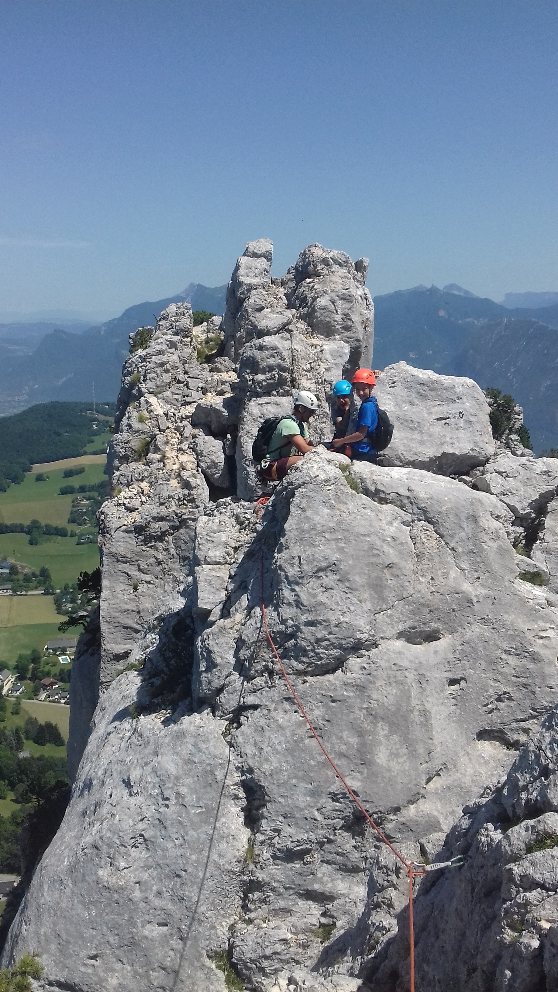 Escalade sportive, descente en rappel
