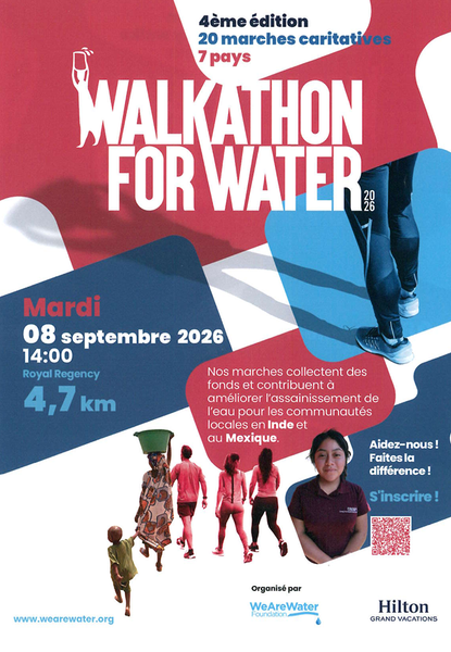 Affiche Walkathon for water 